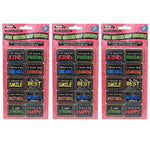 Ashley Productions Non-Magnetic Mini Whiteboard Erasers, Character Building, 10 Per Pack, 3 Packs (ASH78004-3)