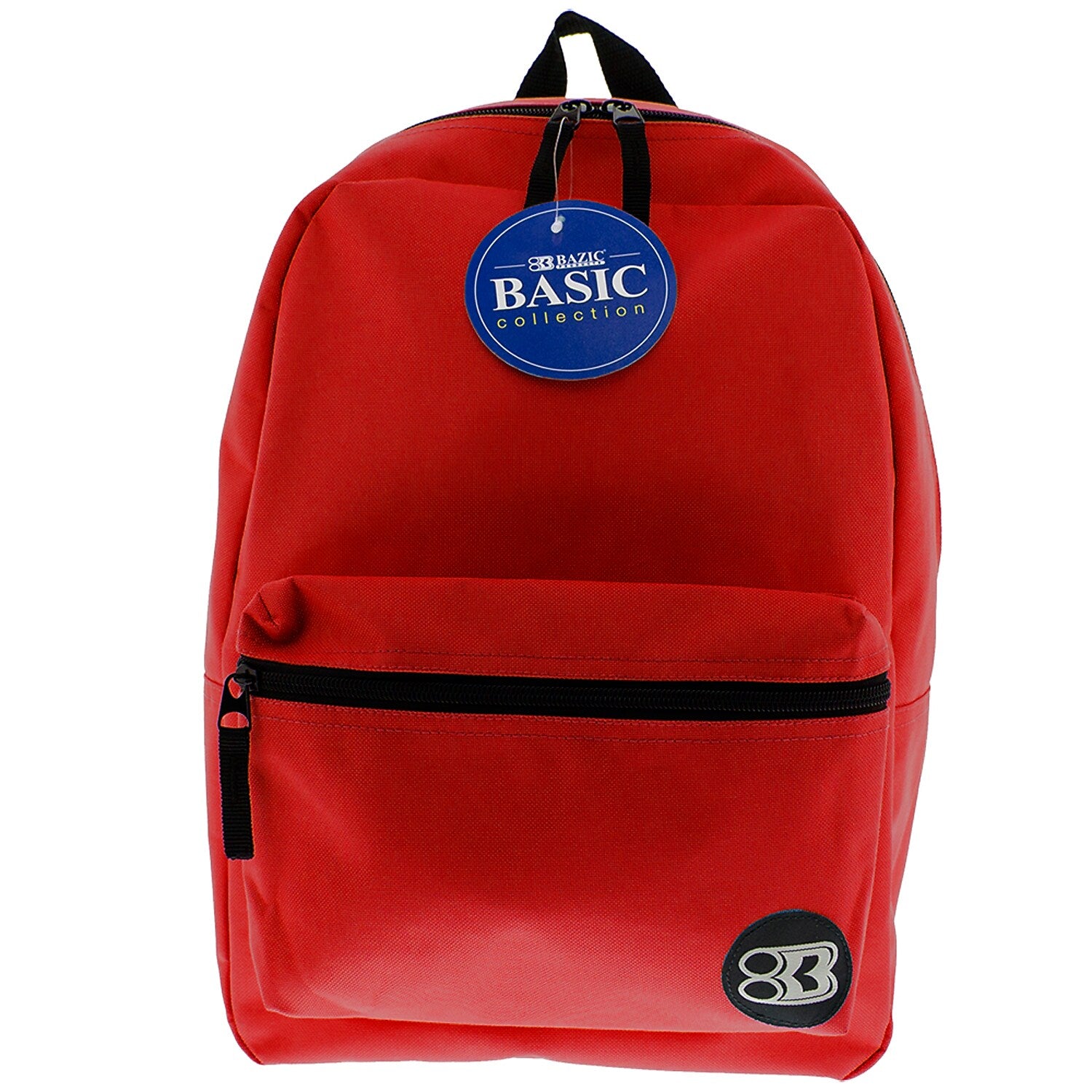 Bazic Basic 2-Piece Laptop Backpack Set, Medium, Red, 2/Bundle (BAZ1032-2)