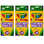 Crayola Colored Pencils, 24 Per Box, 3 Boxes (BIN4024-3)