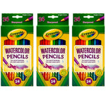 Crayola Watercolor Pencils, 24/Box, 3 Boxes (BIN4304-3)