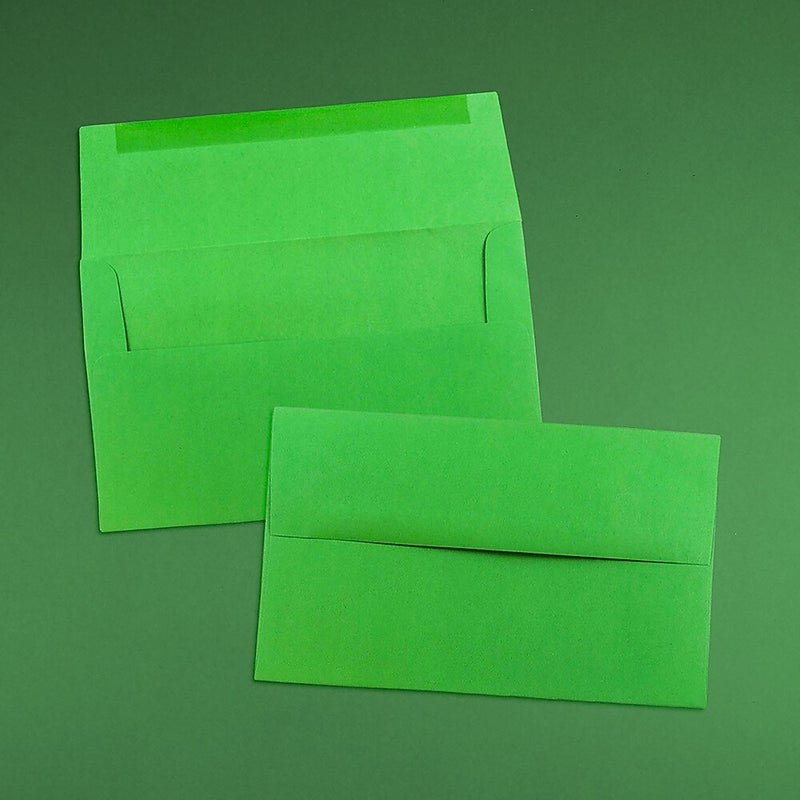 JAM Paper A10 Colored Invitation Envelopes, 6 x 9.5, Green Recycled, Bulk 1000/Carton (35633B)