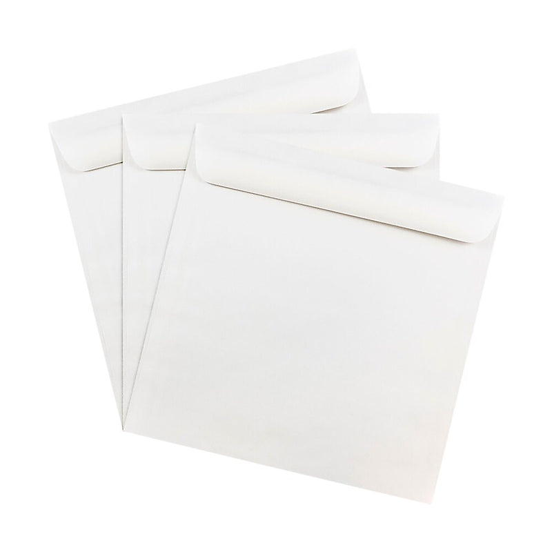 JAM Paper 10 x 10 Large Square Invitation Envelopes, White, 25/Pack (3992319)