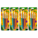 Crayola Round Brush Set, 4 Per Pack, 4 Packs (BIN053521-4)