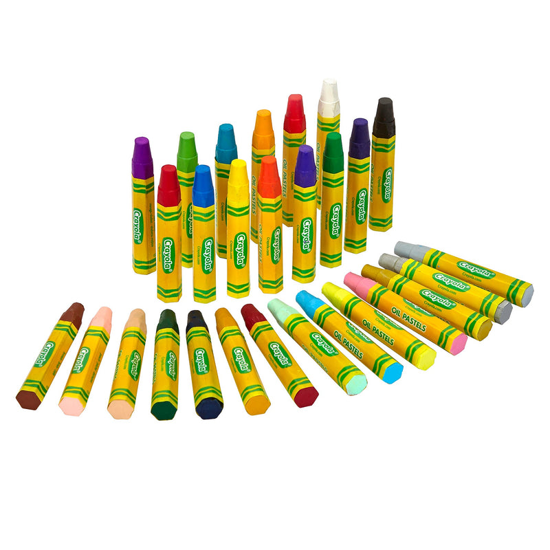 Crayola Oil Pastels, Assorted Colors, 28/Box, 6 Boxes/Bundle (BIN524628-6)