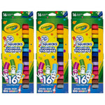 Crayola Pip Squeaks Washable Markers, Conical Tip, Assorted, 16/Box, 3 Boxes (BIN588703-3)