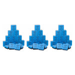 CLI "Learning is Fun" Mini Whiteboard Eraser, 2" x 2" , Blue/Black, 15 Per Pack, 3 Packs (CHL74549-3)