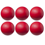 Champion Sports High Density Coated 4" Foam Ball, Red, Pack of 6 (CHSHD4-6)