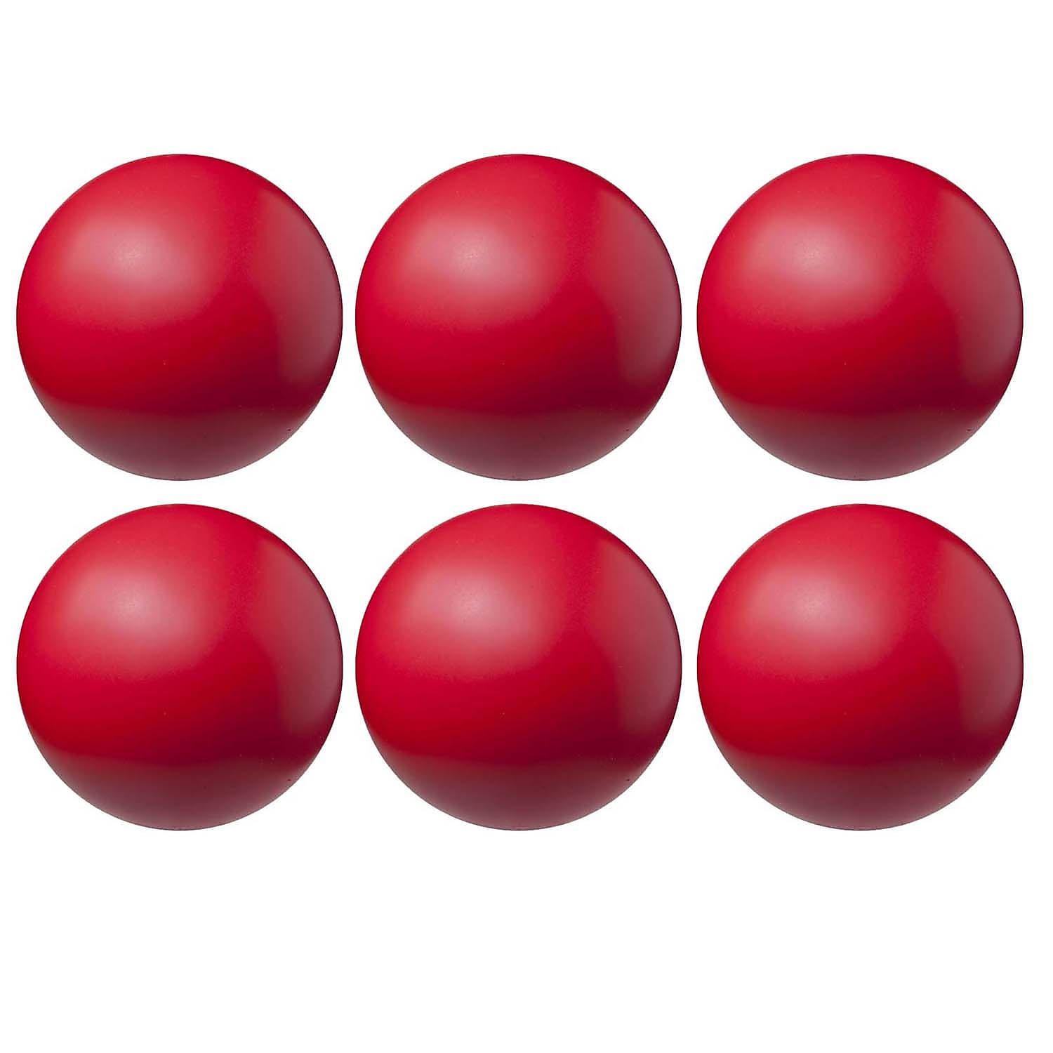 Champion Sports High Density Coated 4" Foam Ball, Red, Pack of 6 (CHSHD4-6)