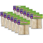 Creativity Street Regular Craft Sticks, Natural, 4.5" x 3/8", 150/Pack, 12 Packs (CK-367501-12)