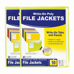 C-Line Plastic File Jacket, 1" Expansion, Letter Size, Assorted, 20/Bundle (CLI63160-2)