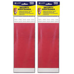 C-Line DuPont Tyvek Security Wristbands, Red, 100 Per Pack, 2/Pack (CLI89104-2)