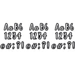 Creative Teaching Press 4" Bold & Bright Classroom Café Designer Letters, Black/White, 212/Pack, 3 Packs (CTP1842-3)