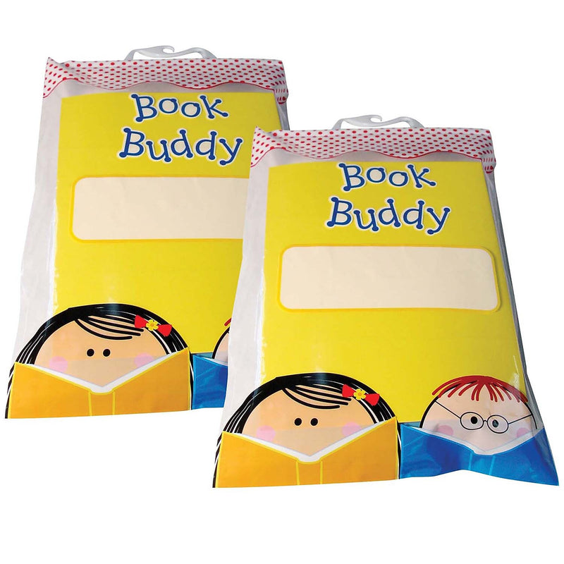 Creative Teaching Press Plastic Book Buddy Bags, 11" x 16", Multicolored, 5 Per Pack, 2 Packs (CTP2994-2)