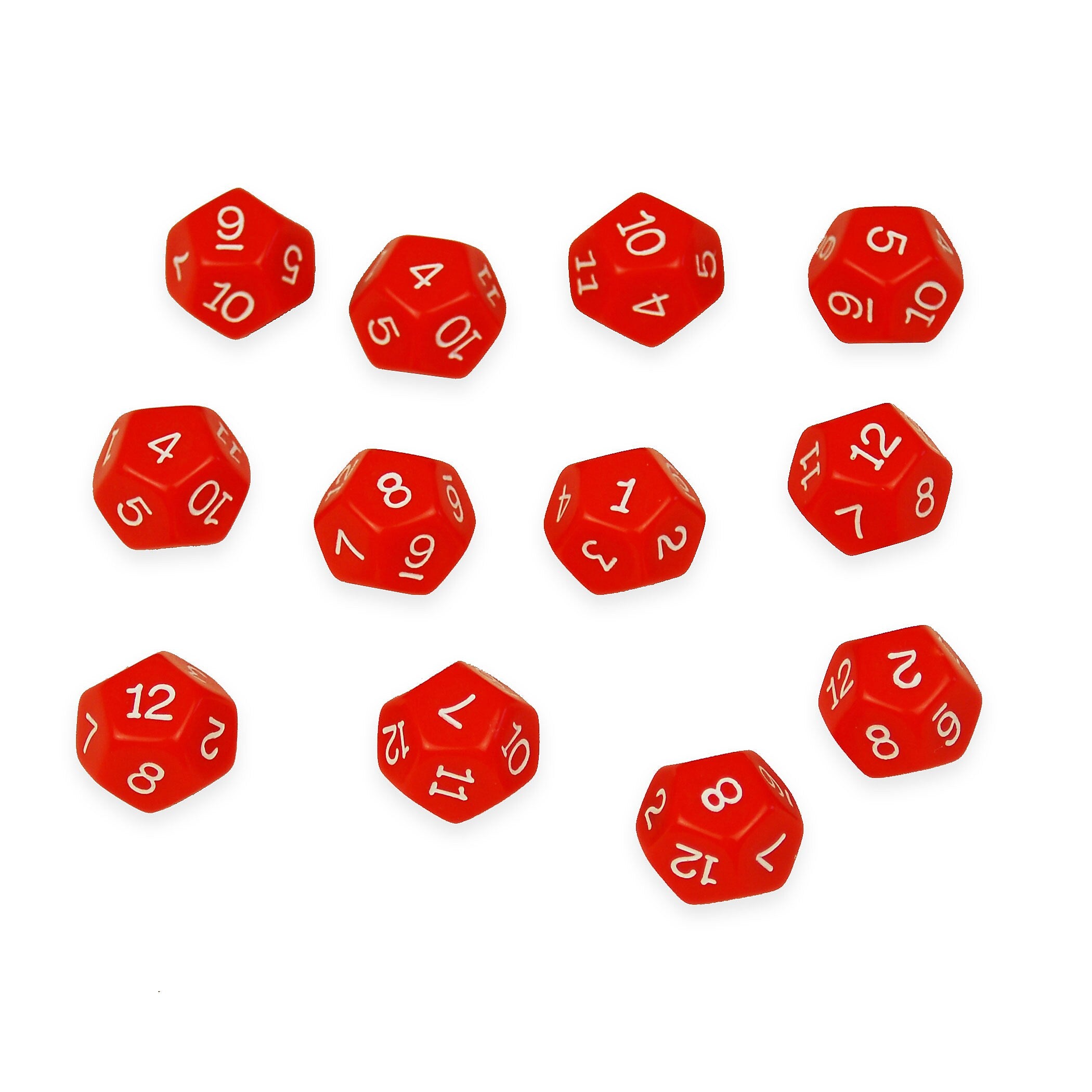 Learning Advantage 12-Sided Polyhedra Dice, 12 Per Pack, 3 Packs (CTU7341-3)