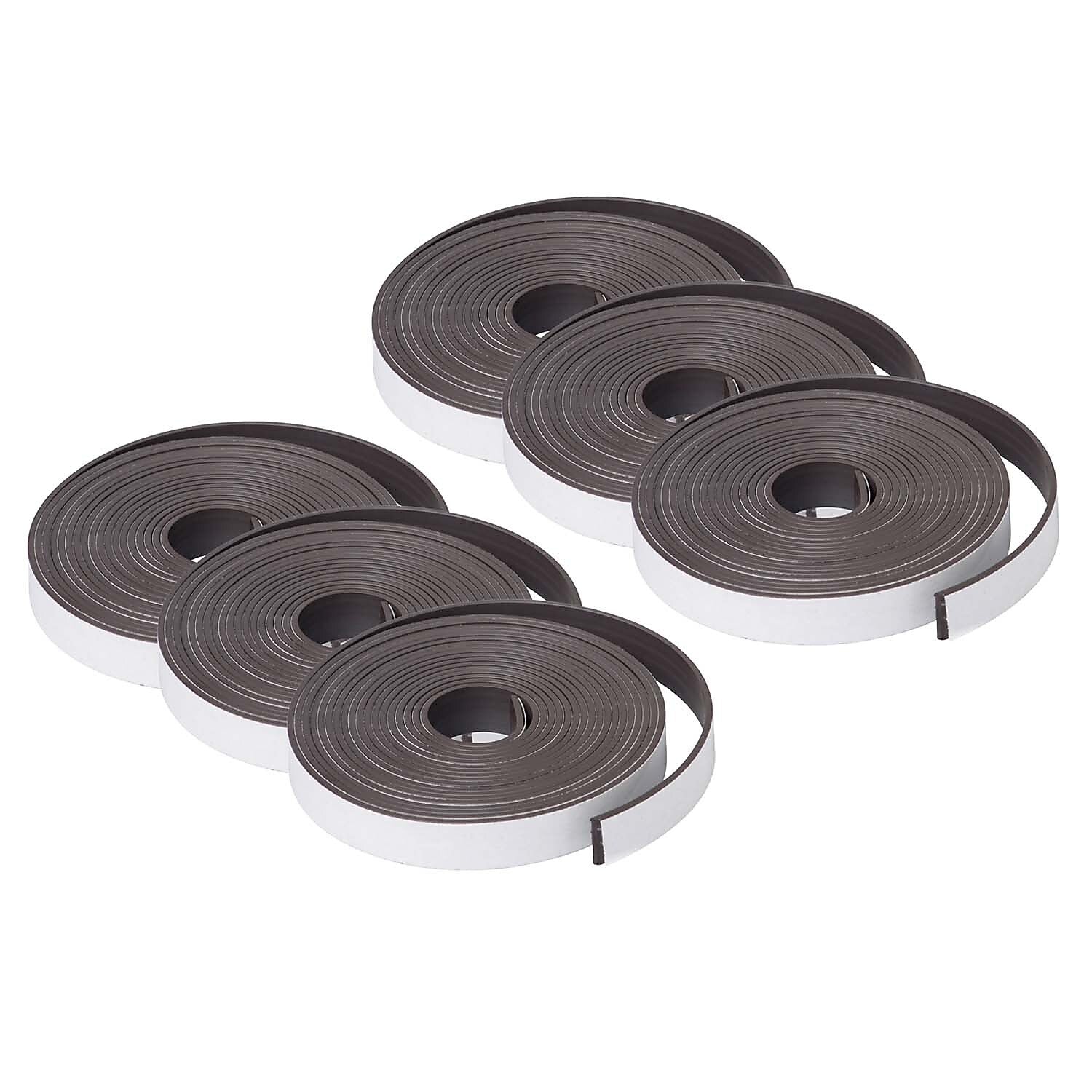 Dowling Magnets® Adhesive Magnet Strip Roll, 0.5" x 10', 6 Rolls (DO-735003-6)
