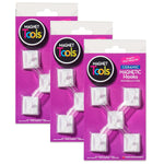 Dowling Magnets Ceramic Magnetic Ceiling Hooks, 5/Pack, 3 Packs/Bundle (DO-735008-3)