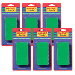 Dowling Magnets Magnetic Whiteboard Erasers, Assorted Colors, 6/Bundle (DO-735200-6)