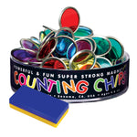 Dowling Magnets 75 Counting Chips With Block Magnet, 3/Bundle (DO-736608-3)