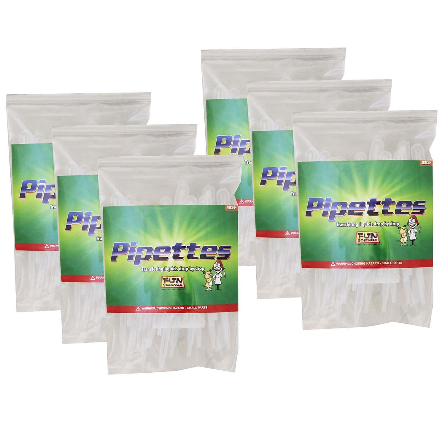 Fun Science Pipettes, 2 ml, 25/Pack, 6 Packs/Bundle (FI-PSM-6)