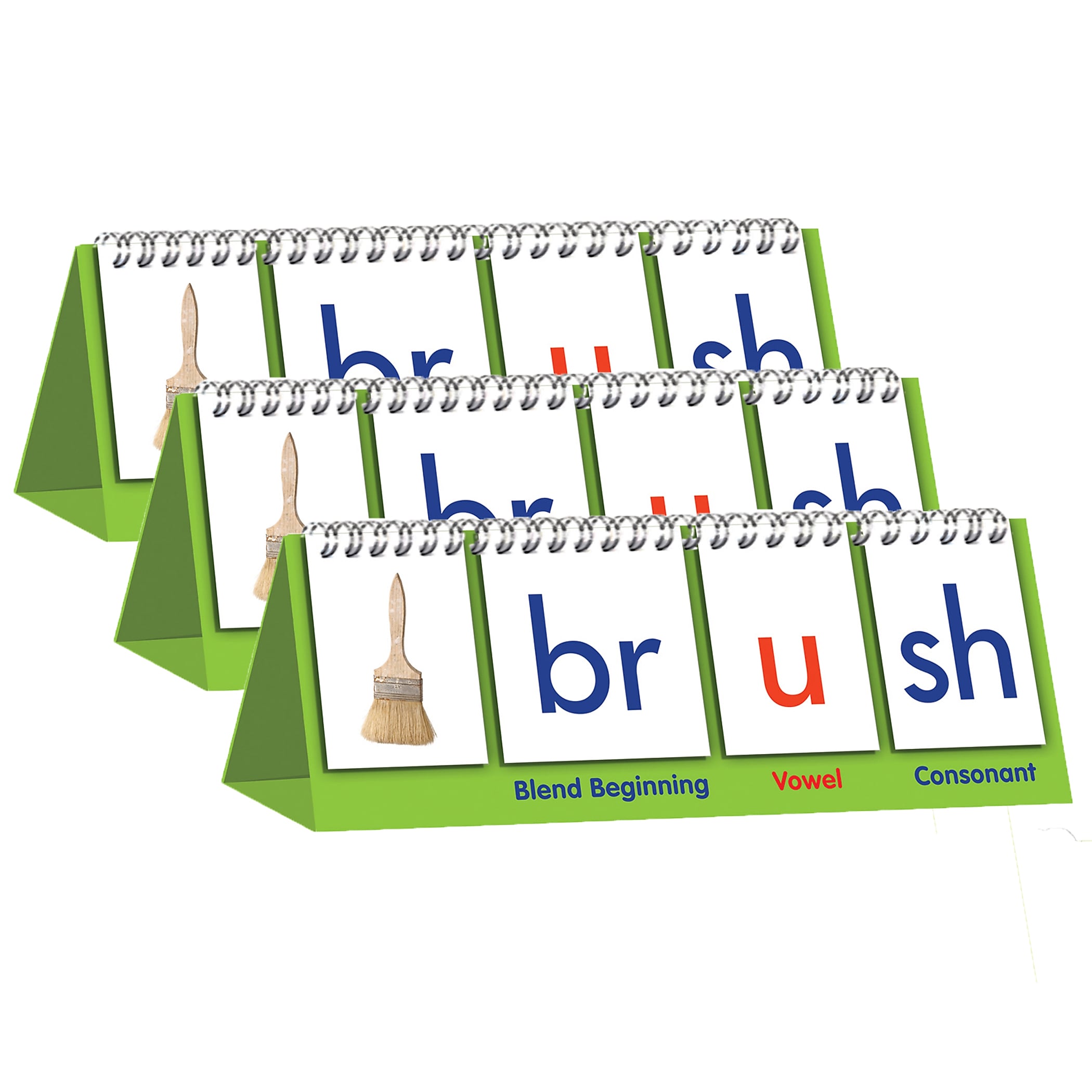 Junior Learning Double-Sided Blend Mini Flip Chart, 5.5" x 9.25", Pack of 3 (JRL457-3)