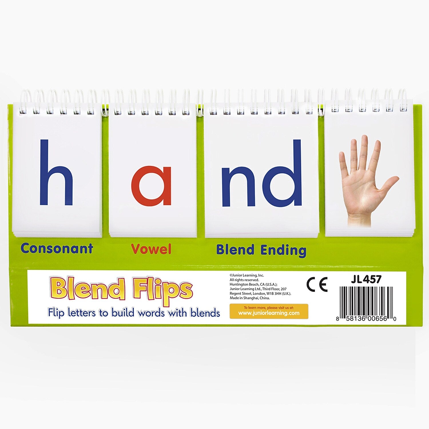 Junior Learning Double-Sided Blend Mini Flip Chart, 5.5" x 9.25", Pack of 3 (JRL457-3)