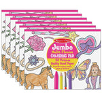 Melissa & Doug Jumbo Multi-Theme Coloring Pad, 50 Pages, 6/Bundle (LCI4225-6)