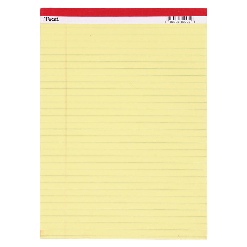 Mead Standard Legal Pad, 8.5" x 11.75", 50 Sheets/Pad, 12 Pads (MEA59610-12)
