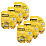 Scotch Removable Double Sided Tape, 3/4" x 5.5 yds., Clear, 6 Rolls (MMM238-6)