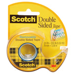 Scotch Removable Double Sided Tape, 3/4" x 5.5 yds., Clear, 6 Rolls (MMM238-6)