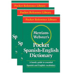 Merriam-Webster Pocket Spanish-English Dictionary, 3/Pack