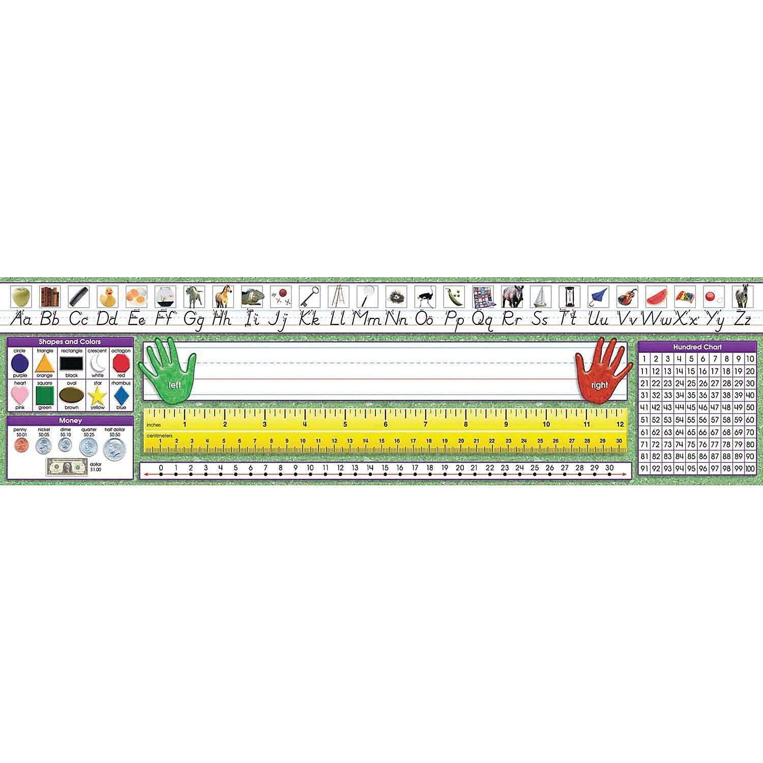 North Star Teacher Resources Modern Manuscript Primary Desk Plates, 19" x 5", 36 Per Pack, 3 Packs (NST9004-3)