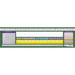 North Star Teacher Resources Modern Cursive Intermediate Desk Plates, 19" x 5", 36 Per Pack, 3 Packs (NST9006-3)