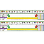 North Star Teacher Resources Adhesive Primary Modern Manuscript Desk Plates, 17.5" x 4", 36 Per Pack, 2 Packs (NST9041-2)