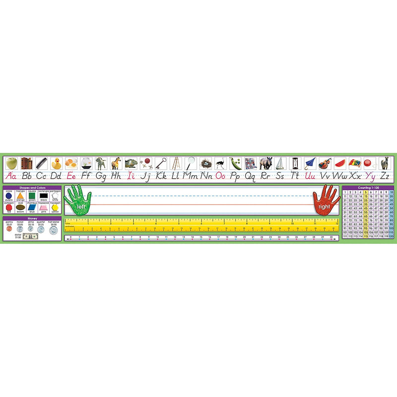 North Star Teacher Resources Adhesive Primary Modern Manuscript Desk Plates, 17.5" x 4", 36 Per Pack, 2 Packs (NST9041-2)