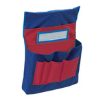 Pacon Polyvinyl Chloride/PVC Seat Storage 2.5" x 14.5" x 18.5", Blue/Red, 2/Bundle (PAC20060-2)
