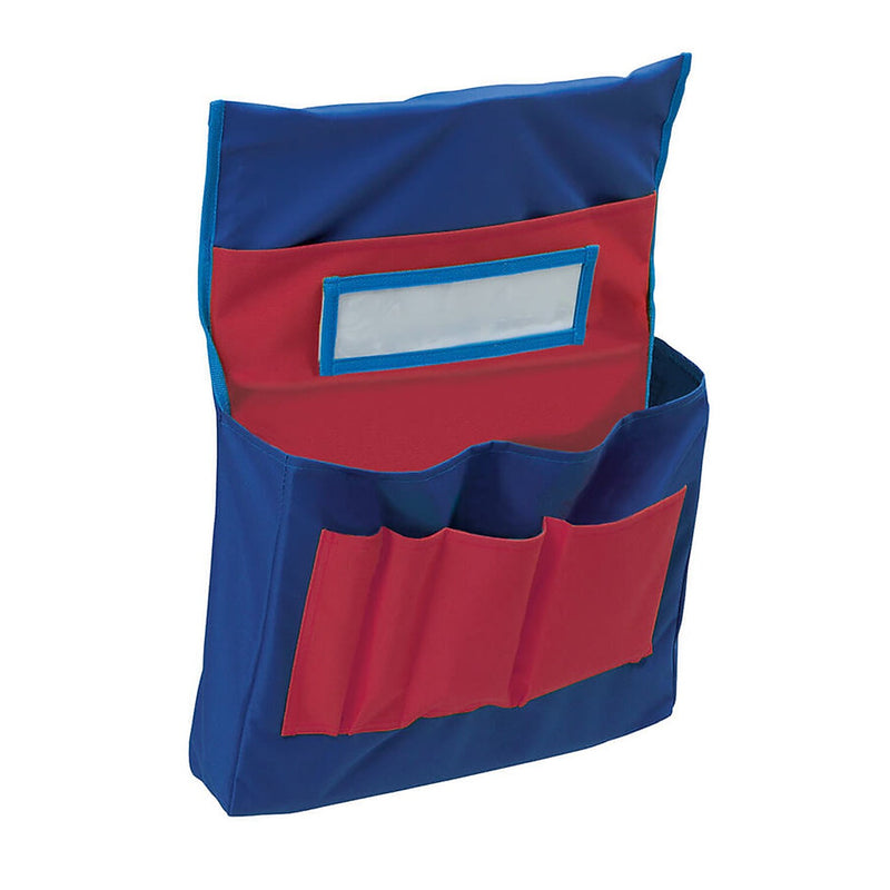 Pacon Polyvinyl Chloride/PVC Seat Storage 2.5" x 14.5" x 18.5", Blue/Red, 2/Bundle (PAC20060-2)