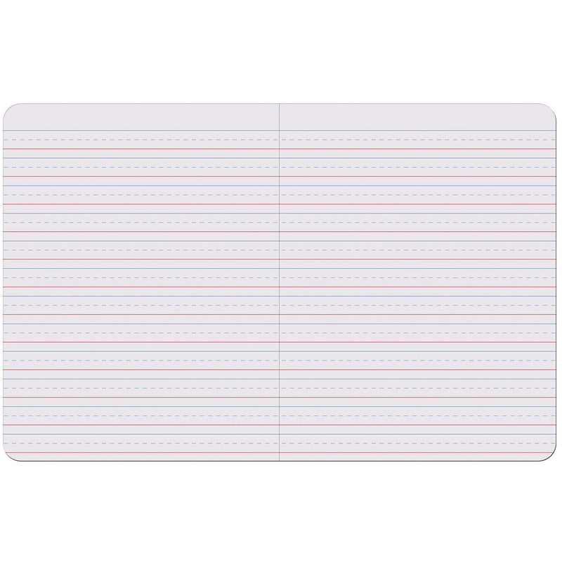 Pacon Composition Notebooks, 9.75" x 7.5", Primary Ruled, 100 Sheets, Blue Zebra, 6/Bundle (PAC2425-6)