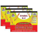 Pacon Multi-Sensory Raised Ruled Tablet, 40 Sheets, 3/Pack (PAC2472-3)