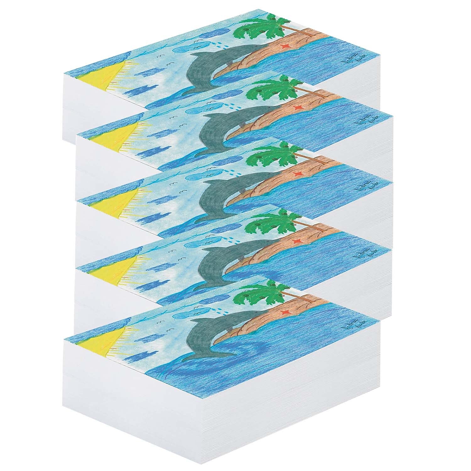 Pacon Newsprint Paper, White, 9" x 12", 500 Sheets Per Pack, 5 Packs (PAC3407-5)