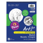 Ucreate Sketch Book, 9" x 12", Spiral Bound Sketch Book, 90 Sheets/Book, 3 Books/Bundle (PAC4850-3)