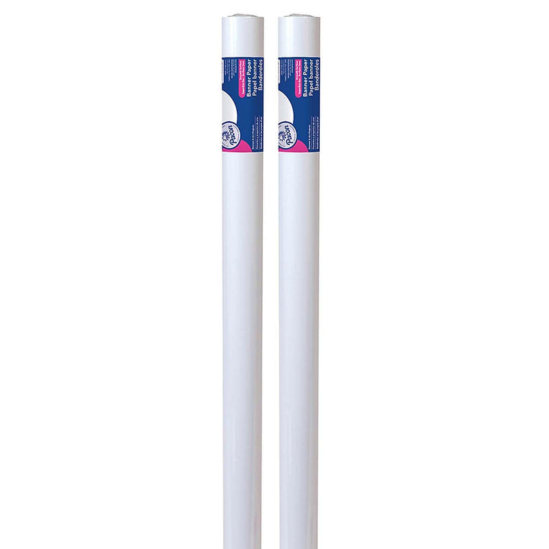 Pacon® Banner Paper, 36" x 75', White, 2 Rolls (PAC5025-2)