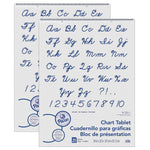 Pacon Unruled Cursive Cover Chart Tablet Easel Pad, 24" x 32", White, 25 Sheets/Pad, Pack of 2 (PAC74510-2)