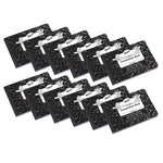 Pacon Composition Notebooks, 5" x 7.5", Wide Ruled, 100 Sheets, Black, 12/Bundle (PACMMK37090-12)
