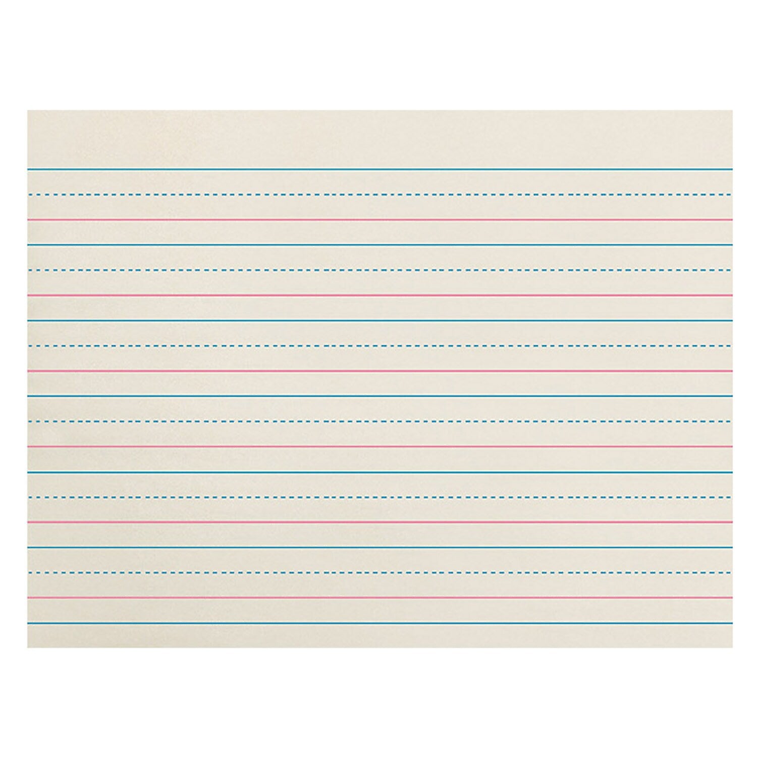 Zaner-Bloser Zaner-Bloser Handwriting Practice Paper, 10.5" x 8", White, 500 Sheets/Pack, 3 Packs/Bundle (PACZP2609-3)