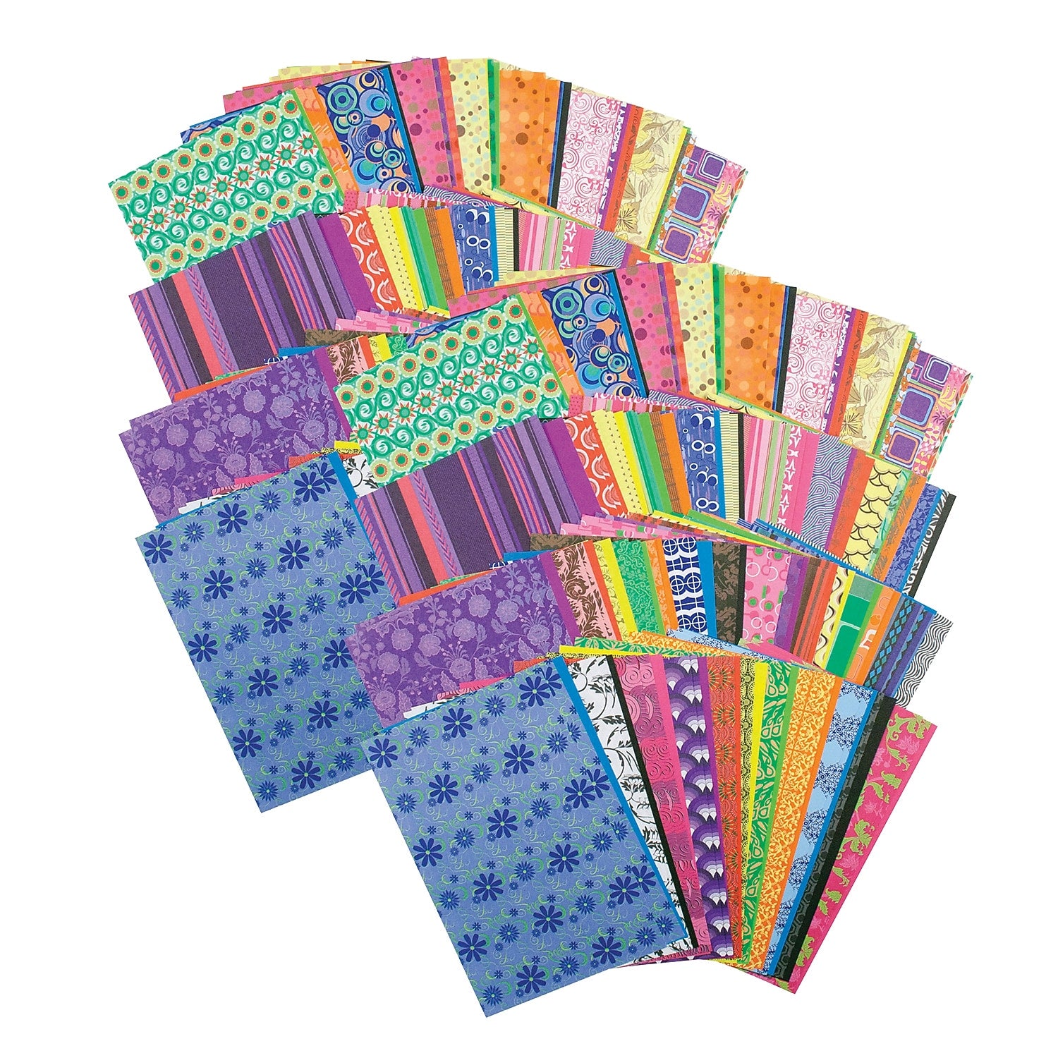 Roylco® Decorative Hues Paper, 5.5" x 8.5", Multicolor, 192 Sheets Per Pack, 2 Packs (R-15203-2)