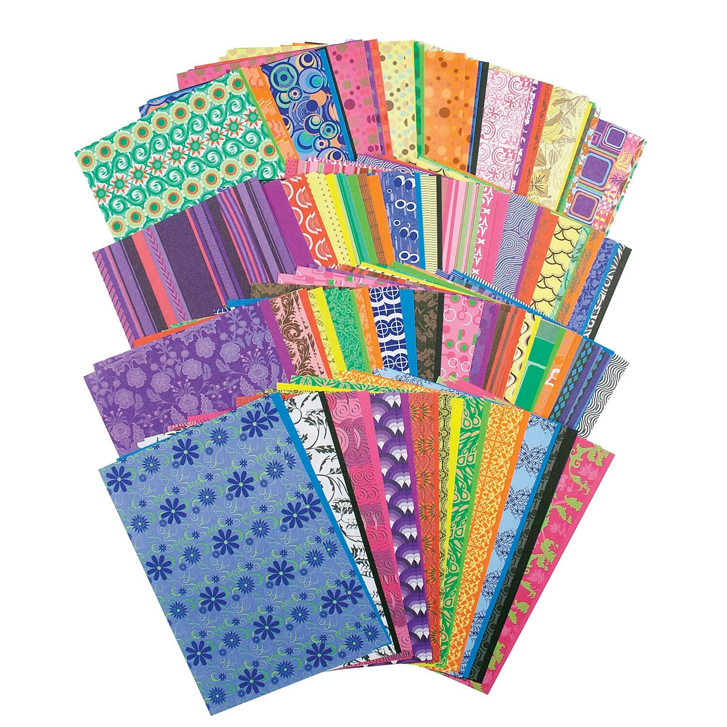 Roylco® Decorative Hues Paper, 5.5" x 8.5", Multicolor, 192 Sheets Per Pack, 2 Packs (R-15203-2)