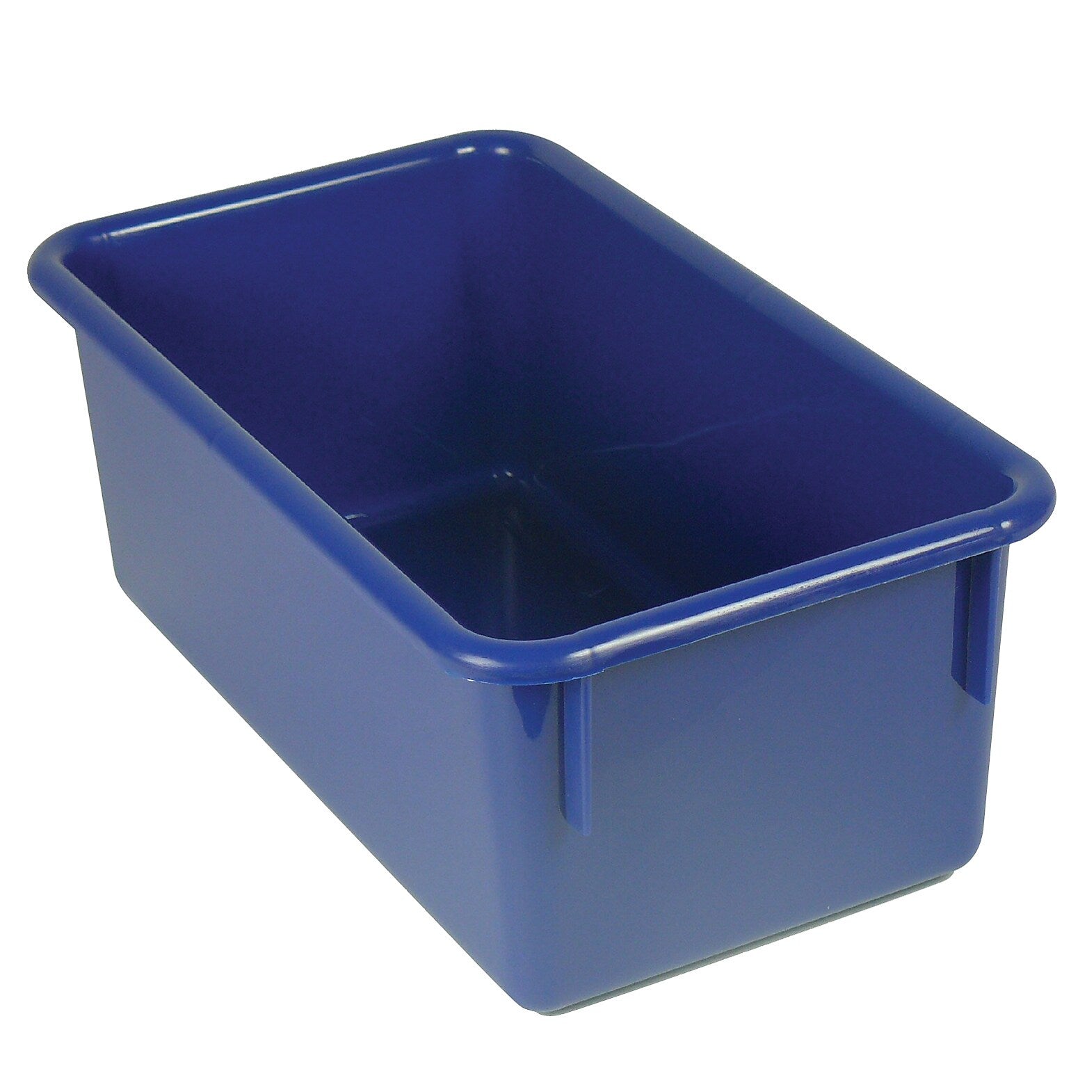 Romanoff Plastic Stowaway Tray No Lid, 5.25" x 13.25" x 7.75", Blue, Pack of 3 (ROM12104-3)