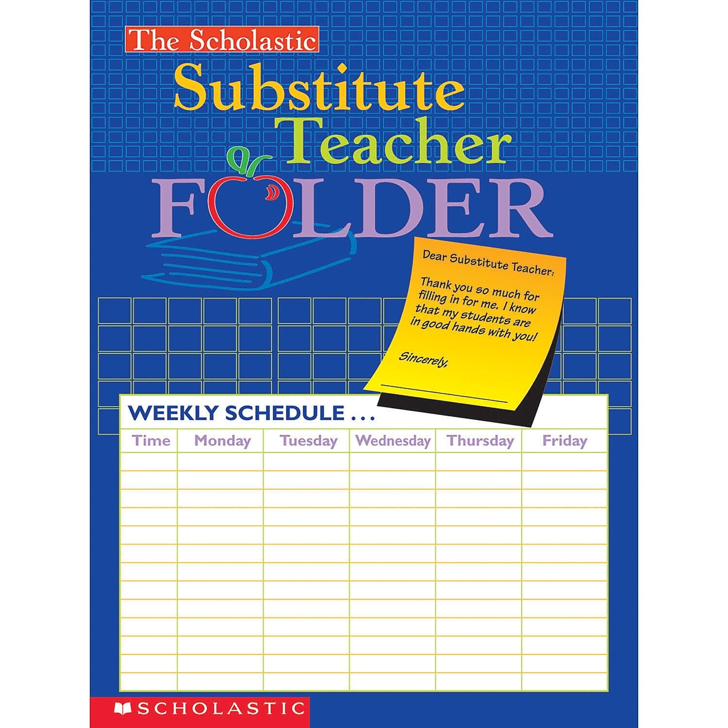 Scholastic Teacher Resources Substitute Teacher Folder, 9.5" x 11", Pack of 10 (SC-0439546443-10)