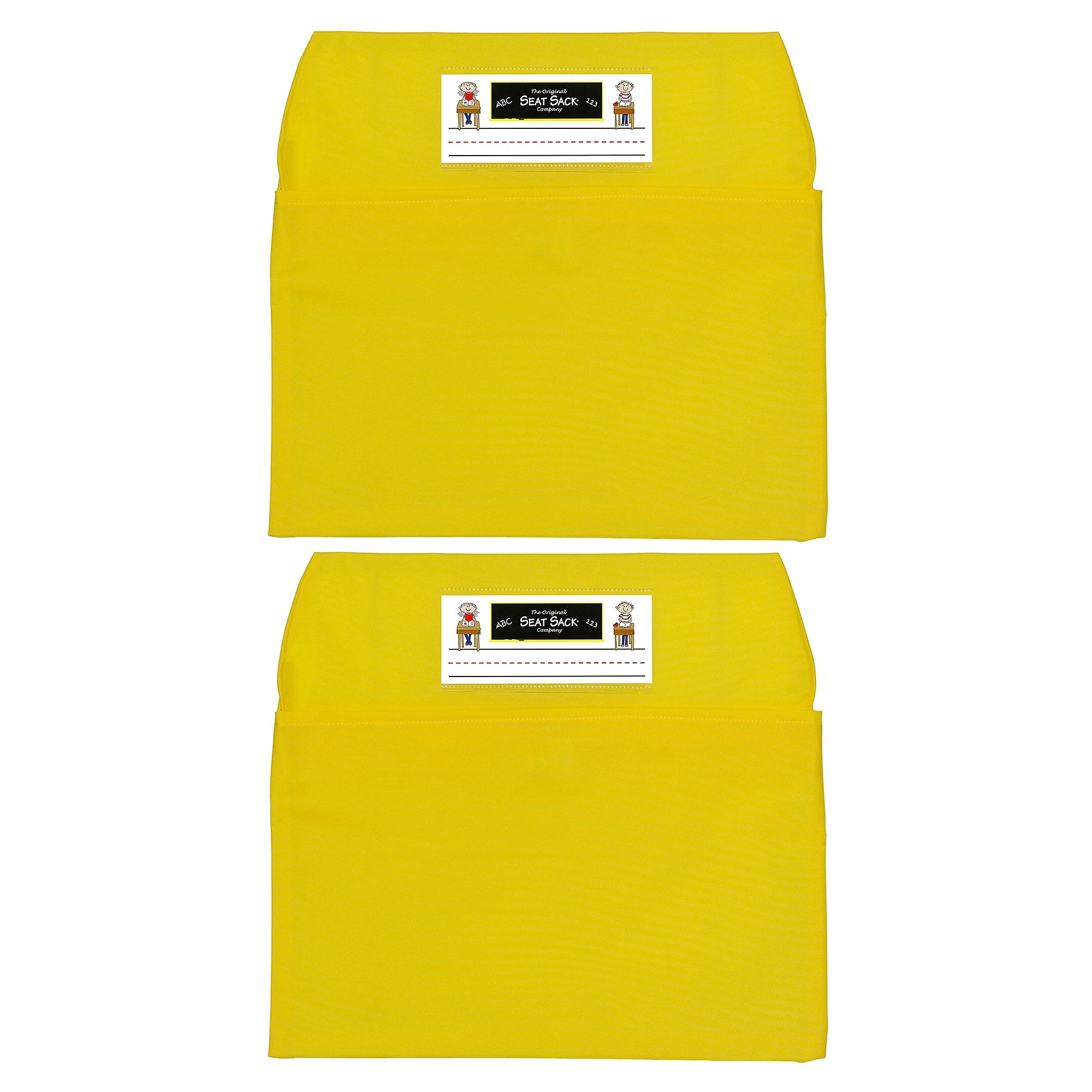 Seat Sack® Laminated Fabric Small Seat Sack, 12", Yellow, 2/Bundle (SSK00112YL-2)