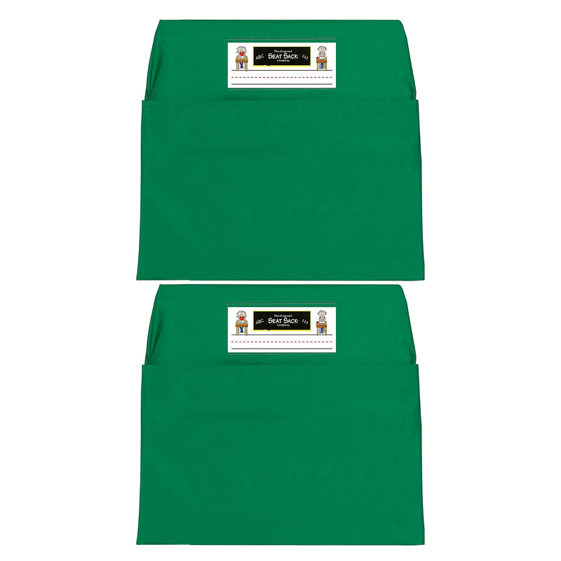 Seat Sack® Laminated Fabric Standard Seat Sack, 14", Green, 2/Bundle (SSK00114GR-2)